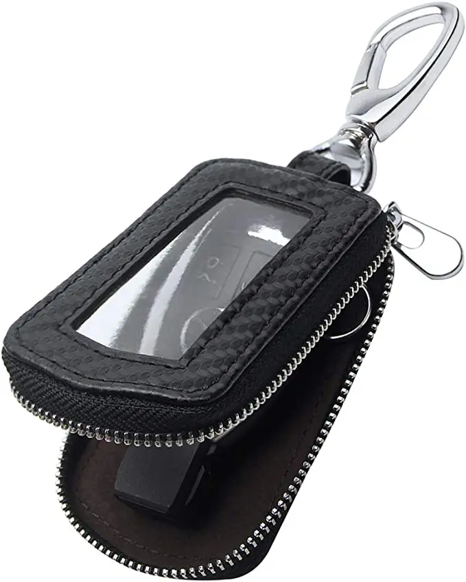 Custom Premium leather Car Key bag Fob Case portable luxury  key keychains holder case key bag for car