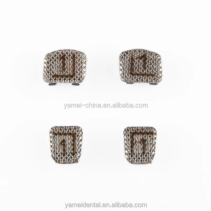 Yamei Orthodontic Dental Products Rorh 018/022 Orthodontic Metal Lingual Bracket CNC Tech Hard Steel Brackets Dental Bracket