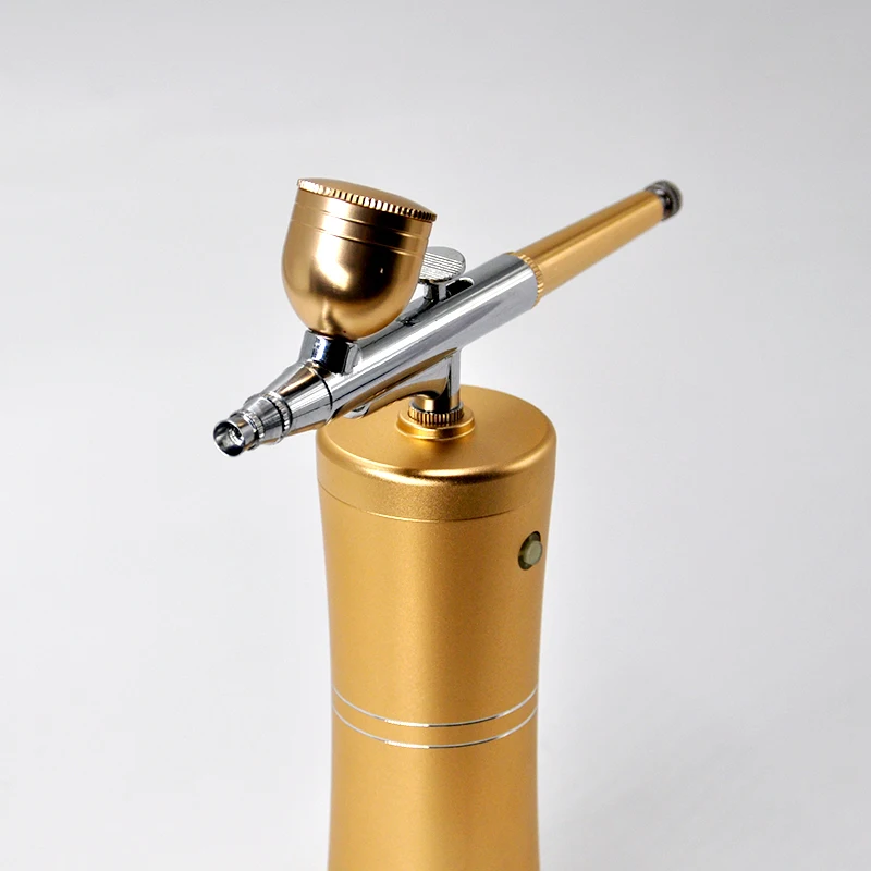 Mini Air Compressor Kit Air Paint Spray Gun Airbrush for Nail Tattoo Craft Cake Nano Fog Mist Sprayer