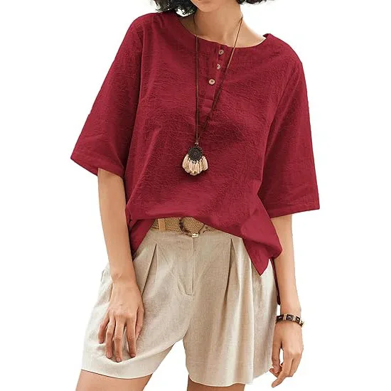 New Arrivals 2024 Casual Shirts Elegant Casual Loose Blouse For Women Outwear