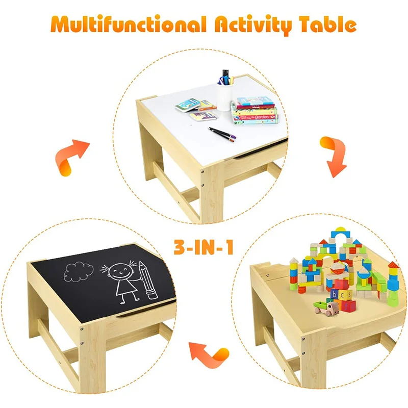 Wholesale Toddler Kindergarten Chalkboard Reading Learning Play Solid Wooden Furniture Children Kids Study Table And Chair Set