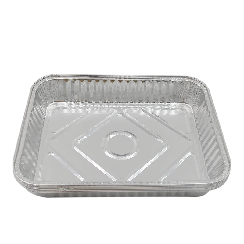 Hot Sale The Best Rectangle Aluminum Foil Tableware Barbecue Aluminum Foil Dinner Plate