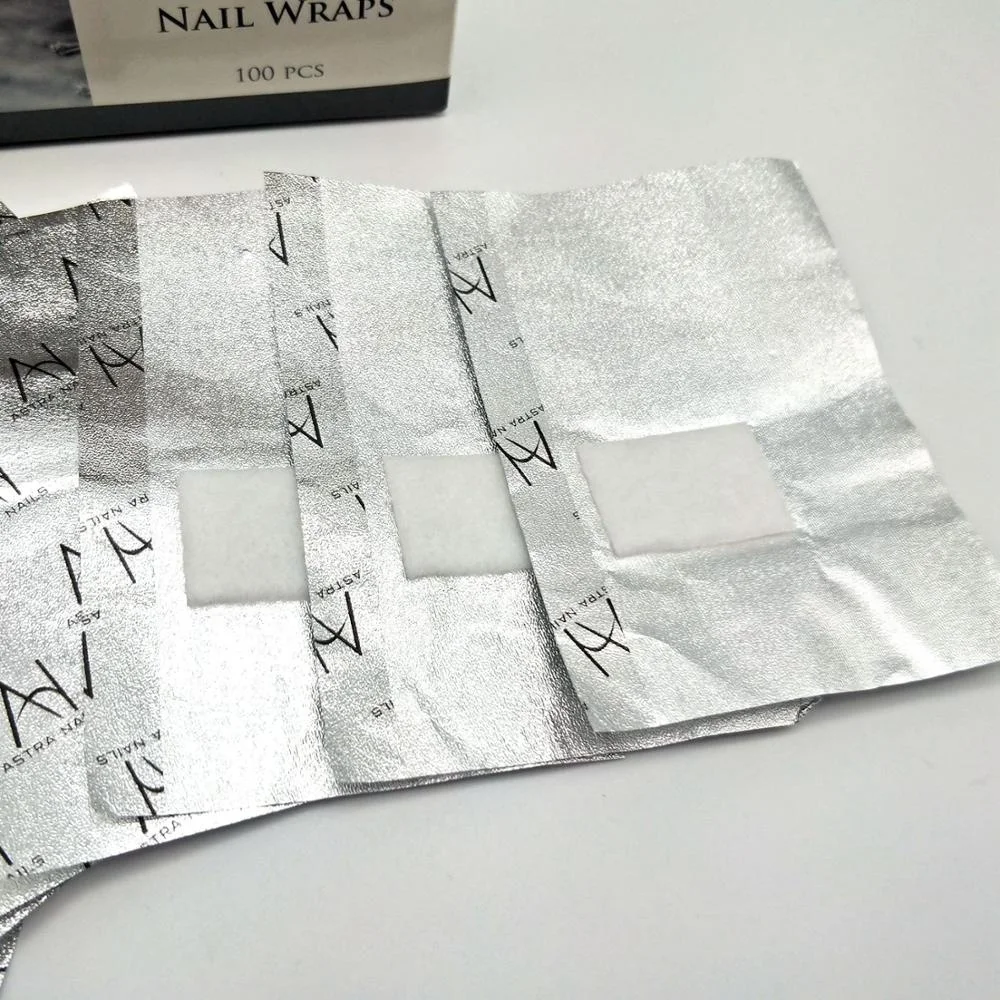 Beauty Product Removal Foil Wraps With Nails Remover Pads Removal Nail Gel Polish Foil Wraps