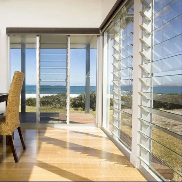 Aluminium Jalousie Glass Bathroom Louver Window Cheap Price Shutter Manufacturer