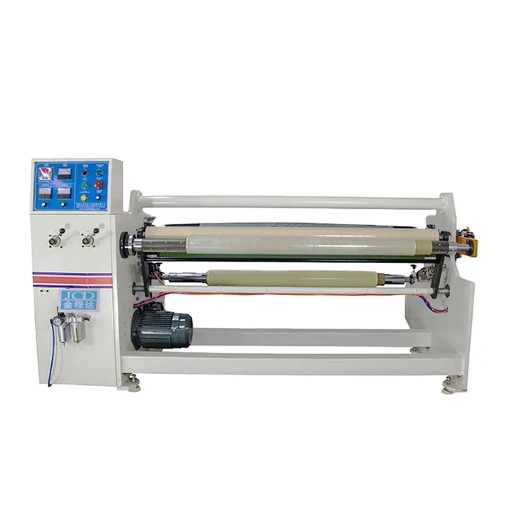 Automatic single  shaft adhesive tape and film jumbo roll  rewinder and the masking tape making machine