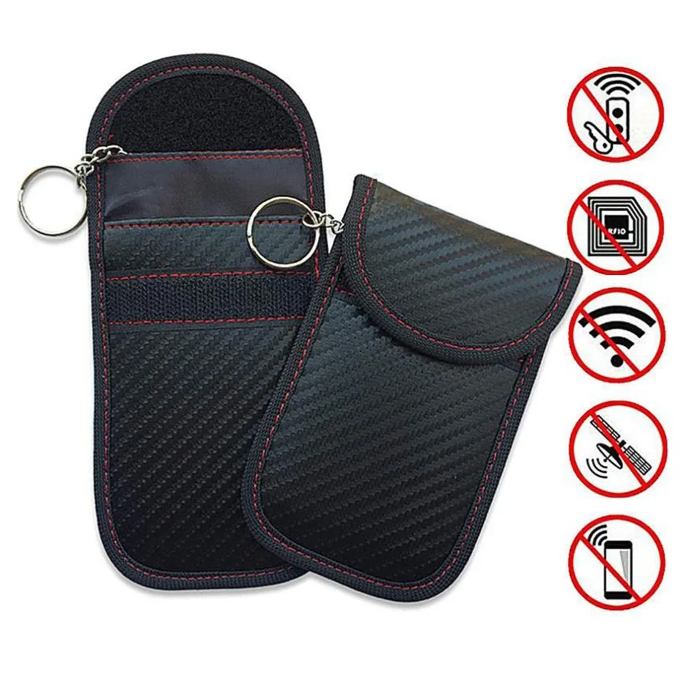 Factory Price Car Key Bag Signal Blocker Keyless Fob RFID Blocking Key Holder Organizer Pouch Car Key Wallet Key Case