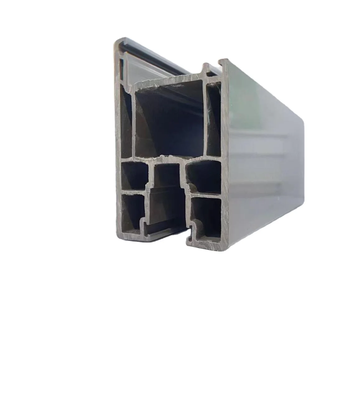 Uv-protect Frame Round Soundproof Door Half Double Glazed Upvc Window Profile Anti-aging Rigid Anti-uv White Color Pvc Upvc