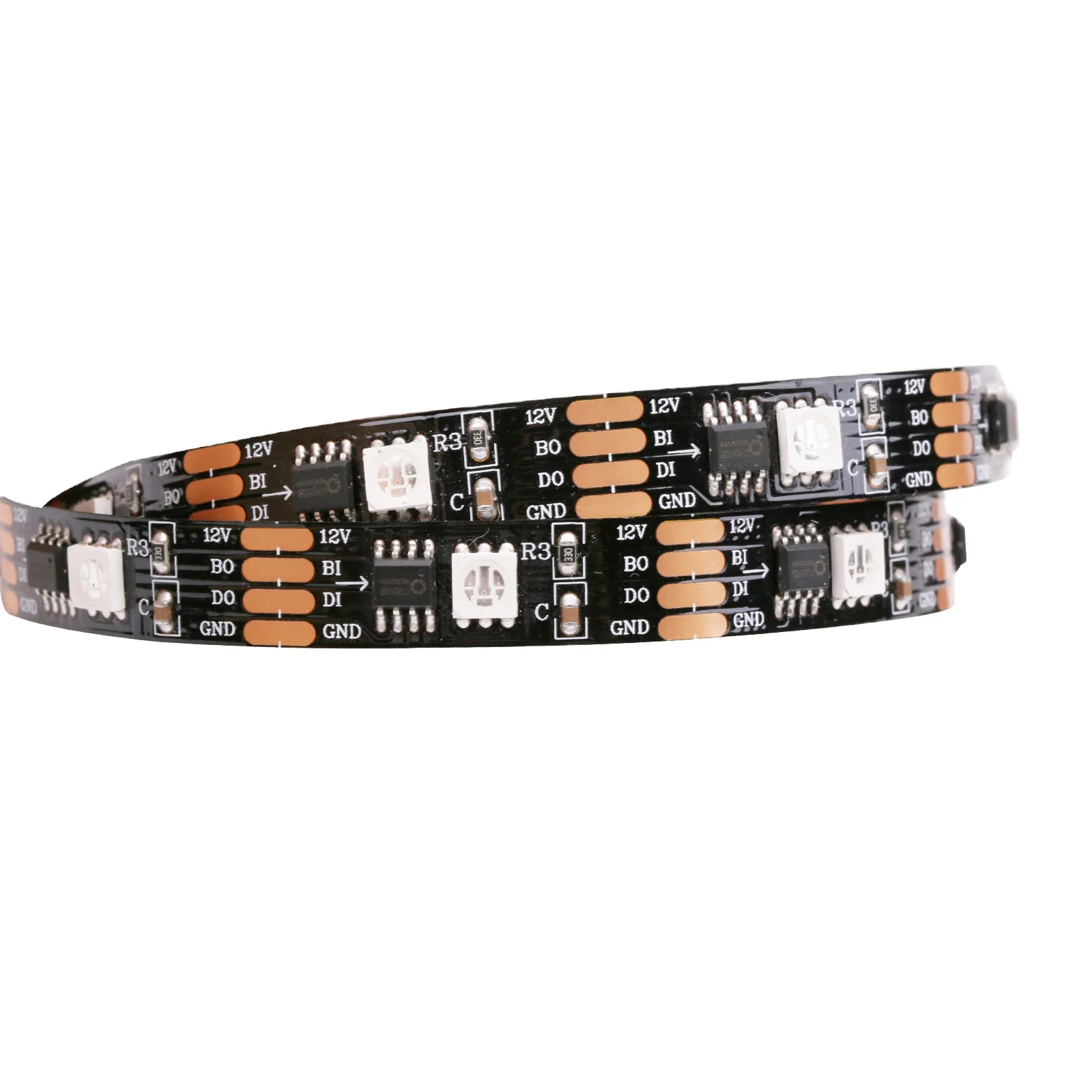 Breakpoint continues transmission with double data signal GS8208 tape 12V Digital RGB led flexible strips
