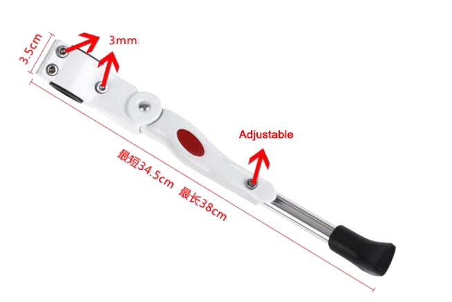 Universal Aluminum alloy bicycle side support tripod stand rack adjustable length