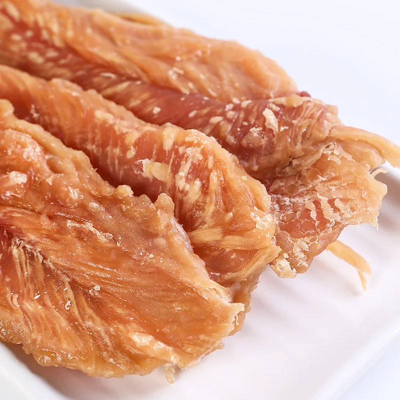 OEM 400g Dried Chicken Jerky Dog Treats Factory Wholesale High Nutrition Free Additive Protein Pure Natural Dog Snacks