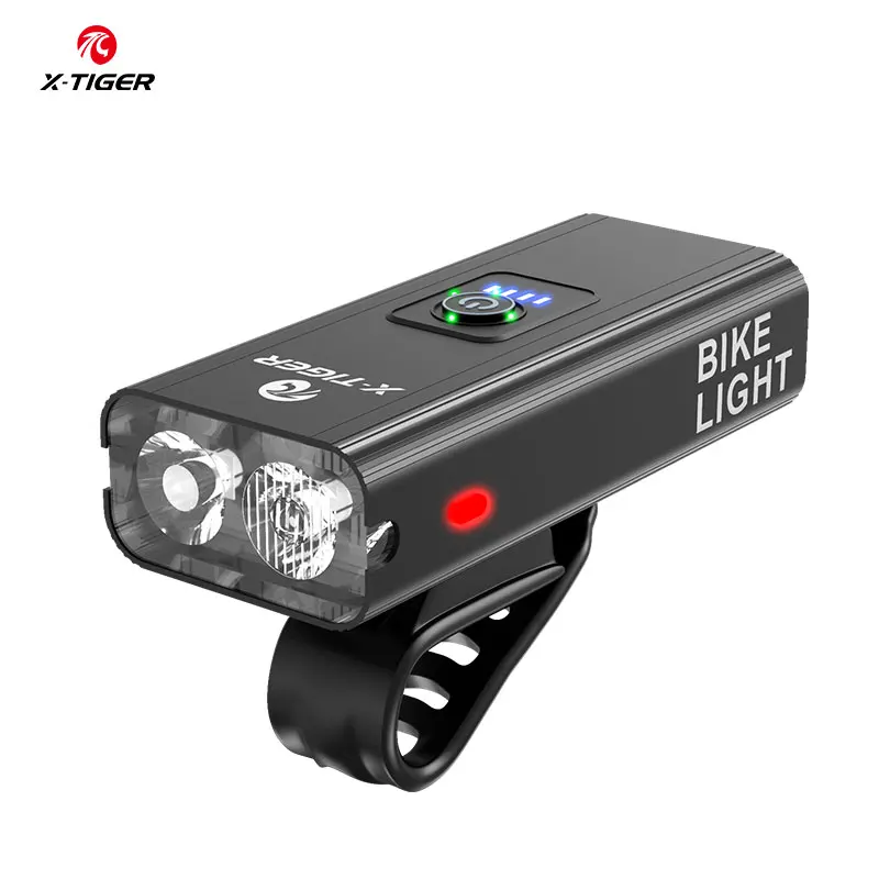 X-TIGER Bike Light Rainproof USB Rechargeable LED 2400mAh MTB Front Lamp Headlight Aluminum Ultralight Flashlight Bicycle Light
