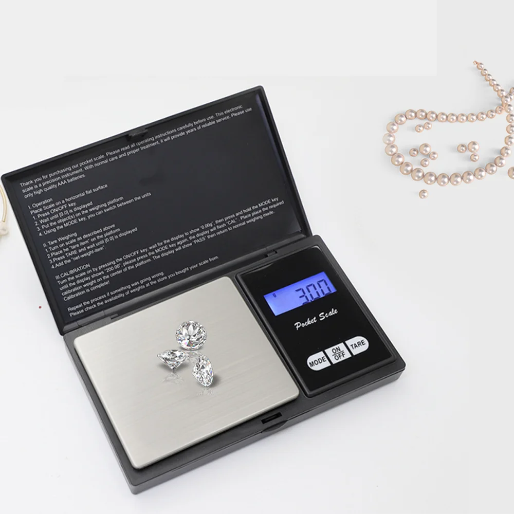 High Quality Portable Rectangle Electronic Digital Pocket Scale Jewelry Scales