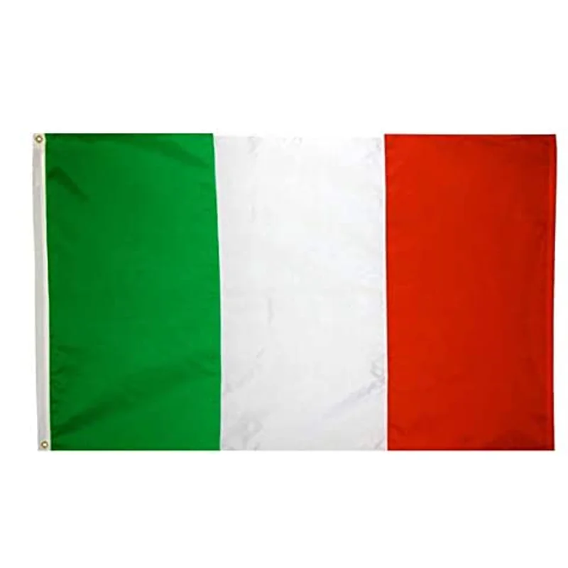 Wholesale Heavy Duty Flying Italy Flag 3x5 ft Durable Horizontal Vertical Striped Red White Green Jorden Italy National Flags