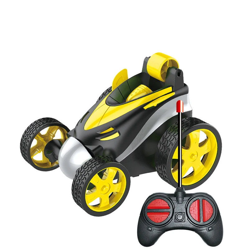 Electric Radio Control Dump Truck Toy Double-sided Stunt Car 360 Degree Rolling Dumper For Kids Gifts