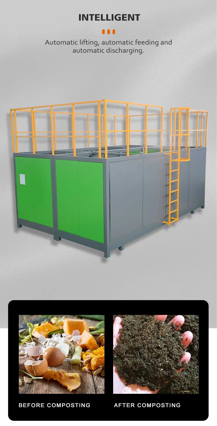 High Productivity Fully Automatic Organic Food Waste to Energy Machine