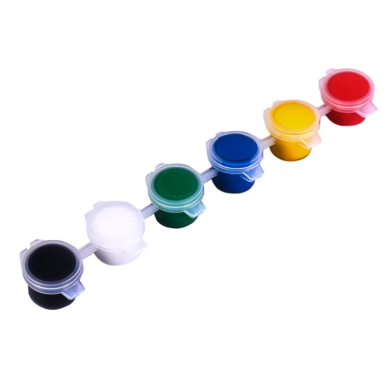 New acrylic paints set paint 3ml 12colors Strip Plastic Pots for children for school for kindergarten DIY acrylic paints set