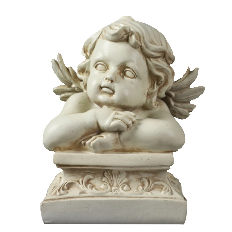 Nude Boy Girl Naked Angel Baby Sculpture for Home Decor Marble Stone Figure Carving Sculpture