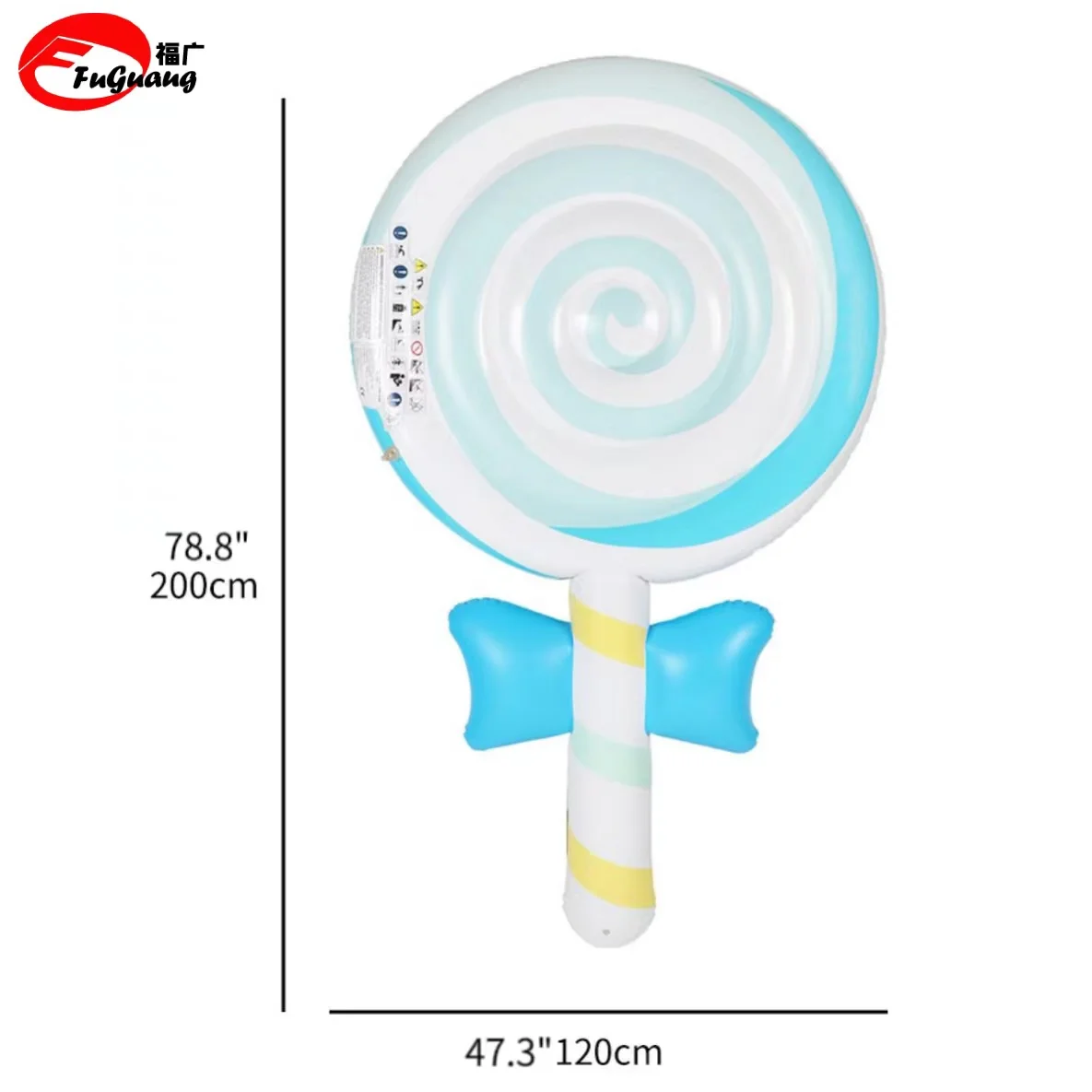 Beautiful colors summer water PVC inflatable float lollipop inflatable float beach pool inflatable paddle surf float toy