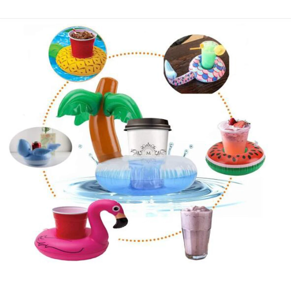 Wholesale new high quality hot cheap custom party crab PVC floating cup drink wine bottle holder inflatable swimming pool toys