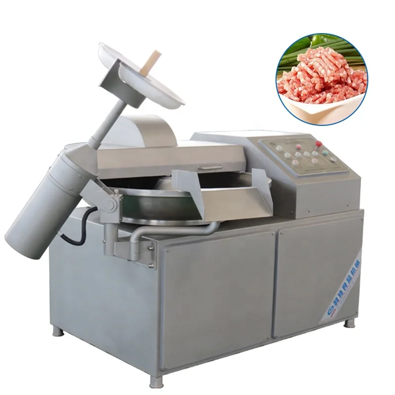 Automatic 3 in One Stainless Steel bowl cutter machine meat bowl chopper  sausage cutter bowl chopper machine