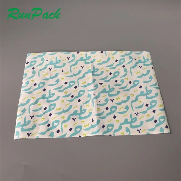 
Уникальный дизайн, упаковка для фаст-фуда, смазочная бумага 