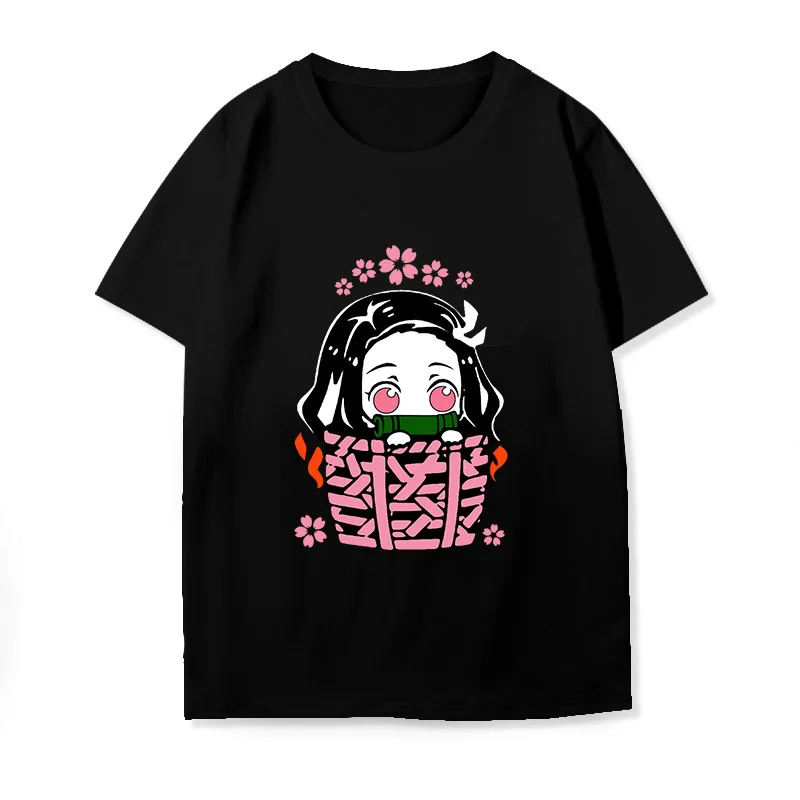 high quality 100% cotton graphic t-shirts menwholesale anime t shirts short sleeve topstee japanese anime demon slayer shirt