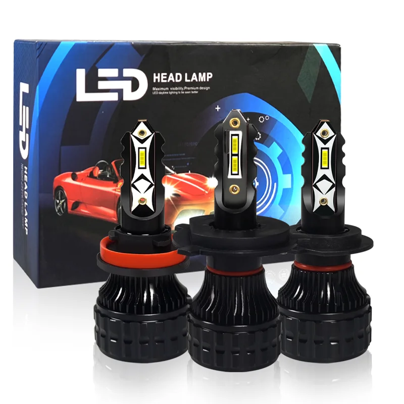 Auto Lighting System LED 60W 12V 24V H1 H7 H11 9005 9006 H4 Led Headlight High Low Beam Bulb For Vehicles Motorcycle