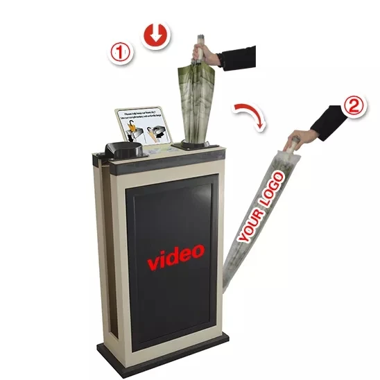 Automatic Wet Umbrella Bag Digital Products Dispenser Umbrella Wrapping Machine