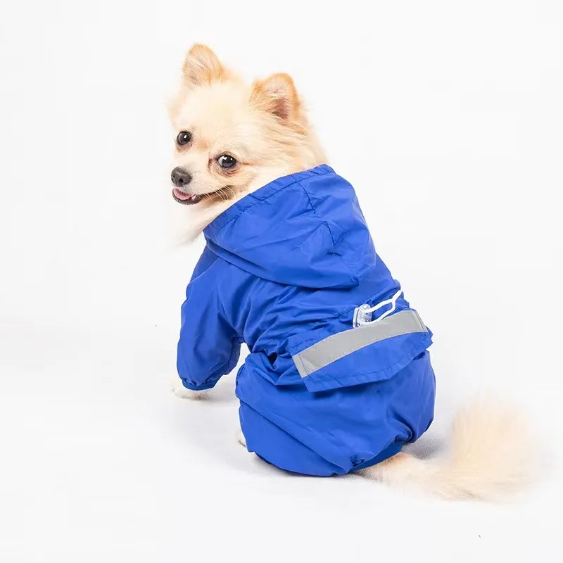 JSMANA High Quality Dog Rain Coat Designer Brand Camouflage Dog Raincoats Adjustable Hooded Windproof Waterproof Pet Raincoat