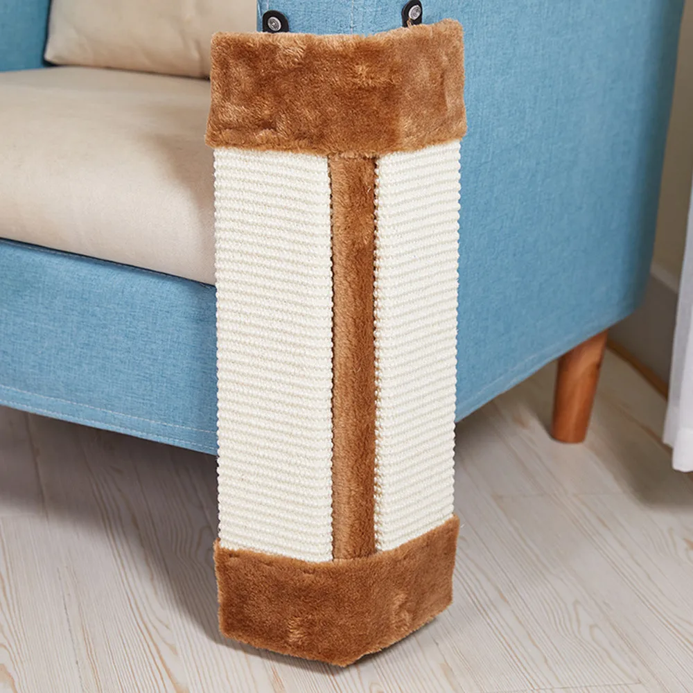 Cat Wall Corner Scratcher, Furniture Protector Kittens Scratch Board, Sisal Cat Scratching Pad