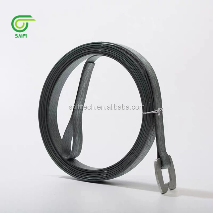 Factory directly selling embossed black polyester PET strapping band for cotton bale packing