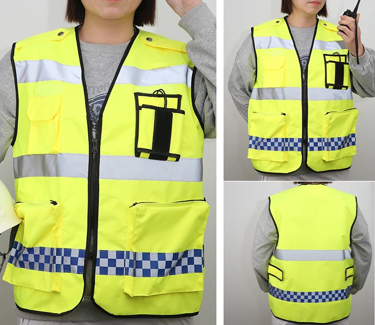 Special Hot Selling Police Customized Safety Waterproof Reflective Vest