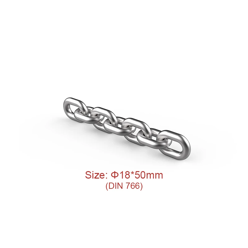 Round Link Chain Aquaculture Mooring Bucket Elevator Hardness Chain Lifting