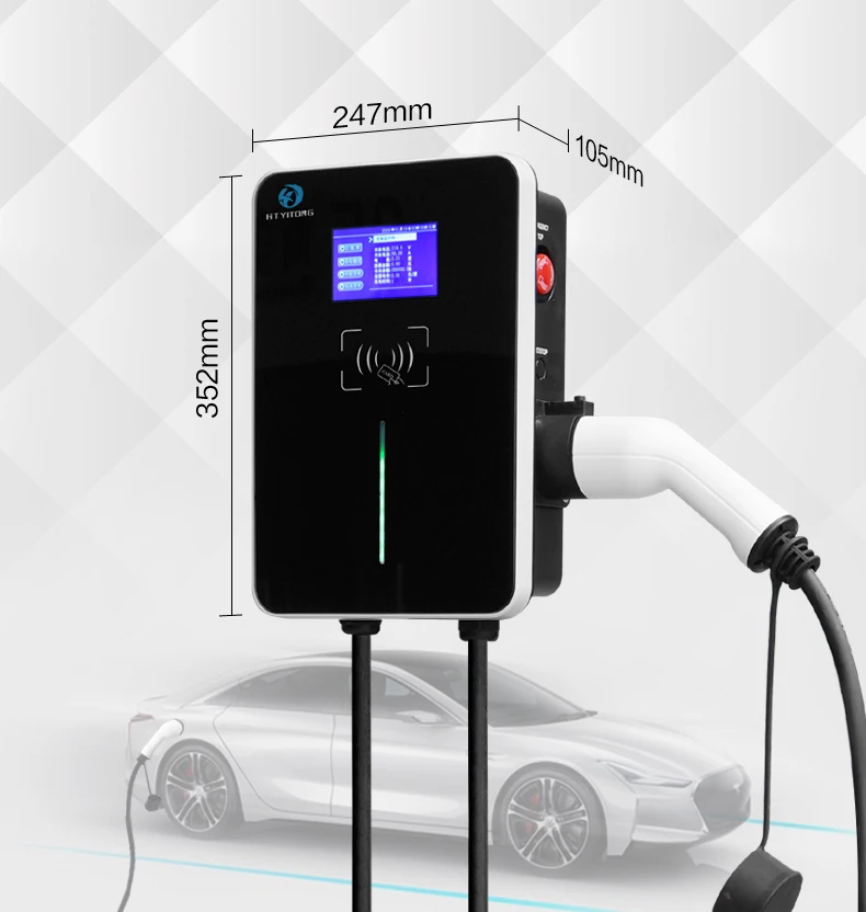 7kW 11kW 22kw Commercial AC EV Charging Station OCPP 1.6 J Vehicle EV Charger Box Type2 Three Phase Car Charger Charging Wallbox