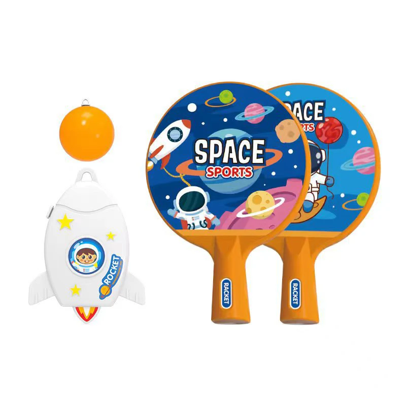Kids space rocket sport training children indoor hanging table tennis toys