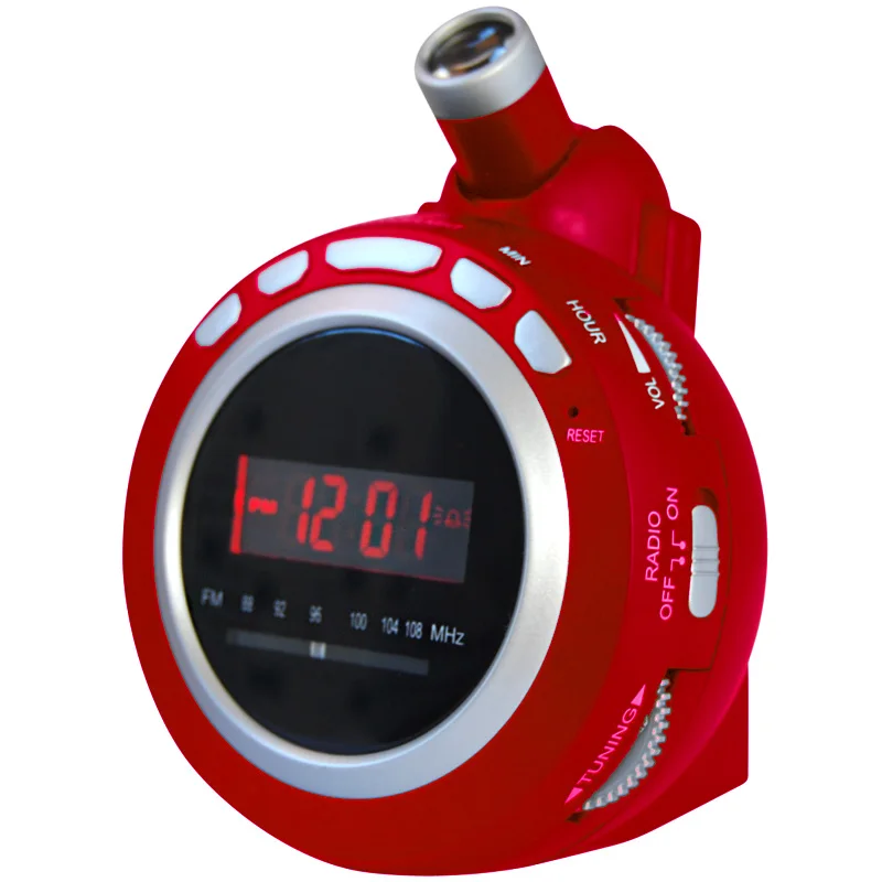 Digital Projection Alarm Clock with Rotating Ceiling Wall Projector with time display