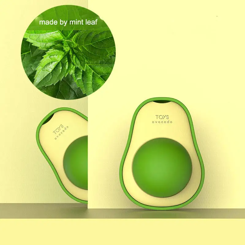 Hot Sale Rotatable Catnip Ball Toys Interactive Treat Teeth Cleaning Catnip Ball for Cats Wall