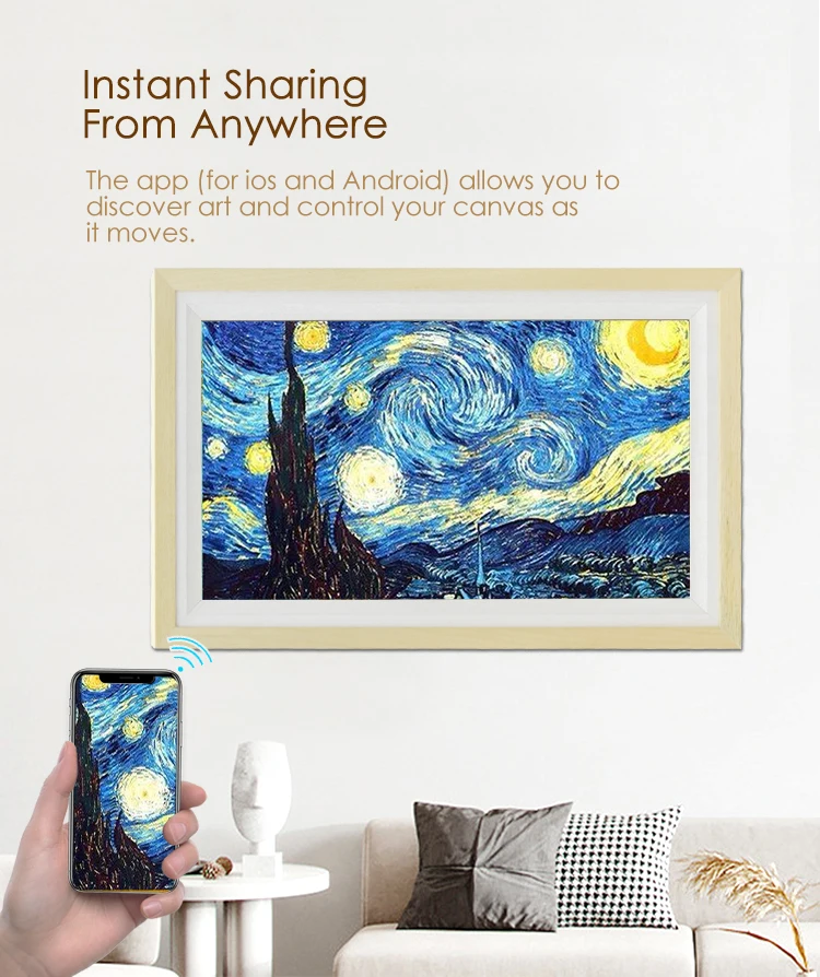 Nft Digital Frame Display 75 Inch Digital Picture Frame Large Nft Art Smart Digital Photo Frame