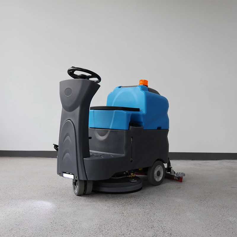 Factory Supply Industrial Floor Scrubber 70L Clean Water Tank with Brush Scrubber for Sweeping Machines