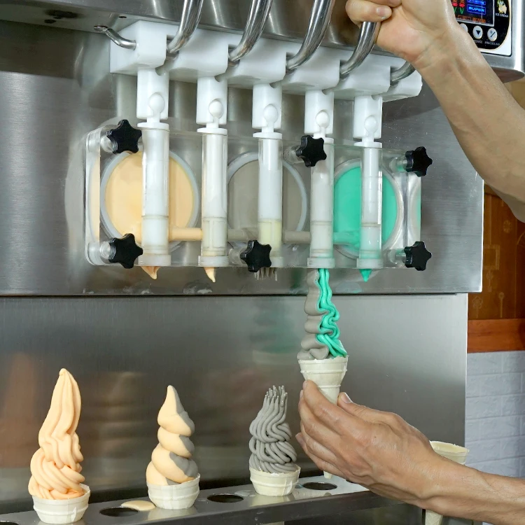 Free shipping to door 5 Mixed flavours CE ETL vending machine ice cream/soft ice cream vending machine/rental ice cream machine