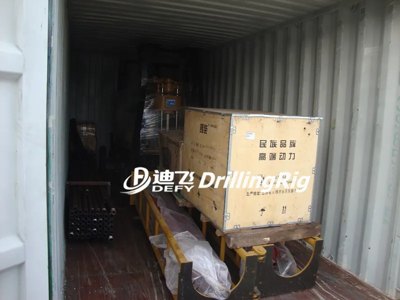 Fast speed DEFY crawler portable used rotary drilling rig XY-200C