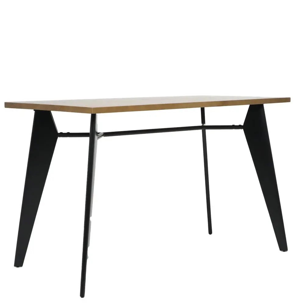 Factory wholesale China Wholesale Modern Coffee Restaurant Hotel Furniture Wood Metal Solid Top Home Dining Table