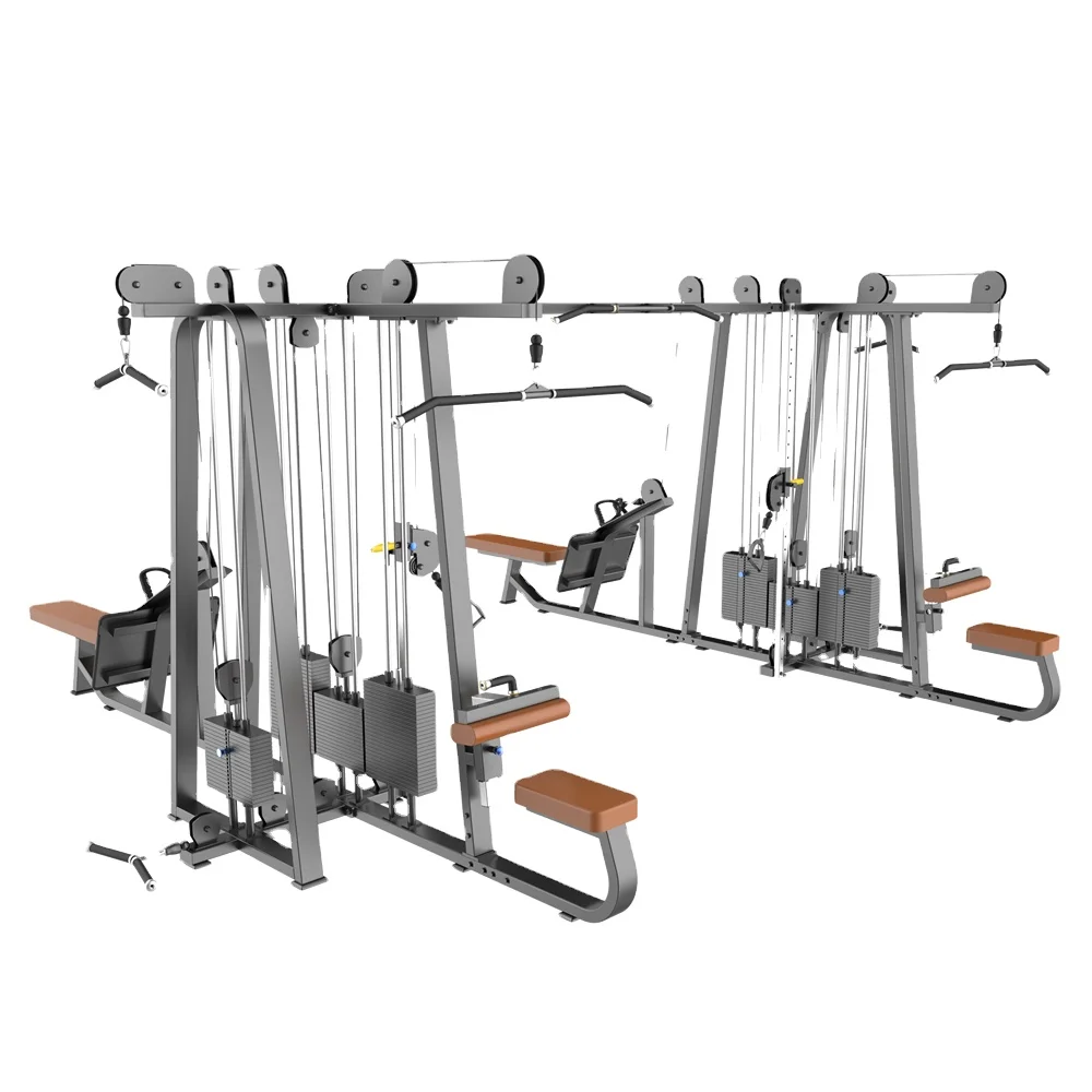 Strength MND 8 Station Multi Gym/Functional Cross Trainer Gym/ Commercial Fitness Equipment