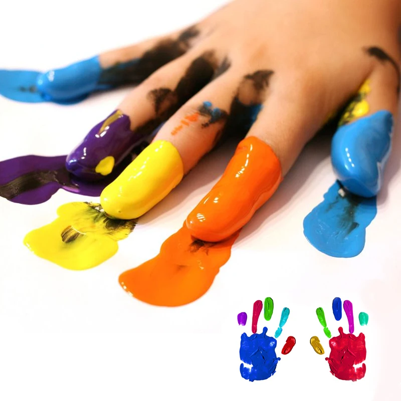 Wholesale High Quality 4 Colors Cute Model Children Washable DIY Finger Paint