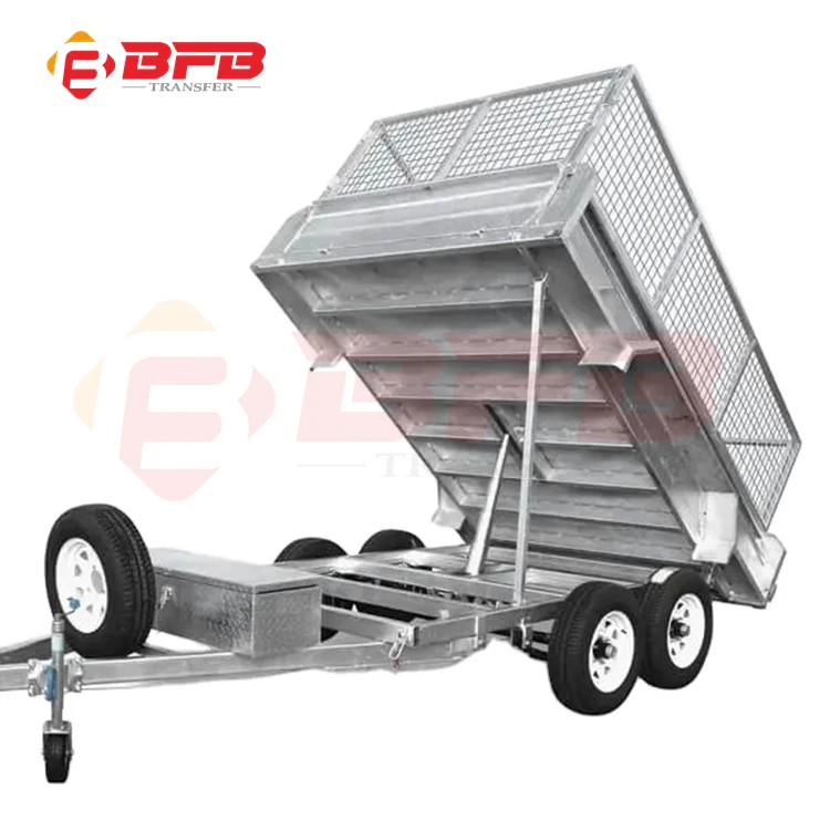Excellent quality galvanized fully welded box dump trailer