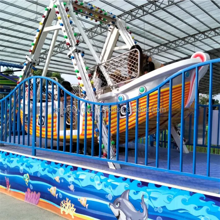 Thrill Extreme Trailer Mounted Mobile Amusement Swing Carnival Kids Mini Pirate Ship For Sale