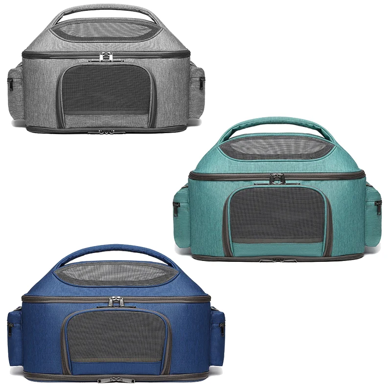 Amazon Hot Sale Lightweight Pet Tote Carrier Bag Oxford Fabric Cat and Puppy Handbag for Weekend Organizer Outdoor Picnic Park