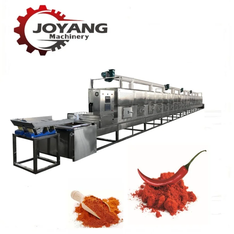 Microwave Tunnel Spice Fennel Seasonings Curry Powder Sterilizing Machine