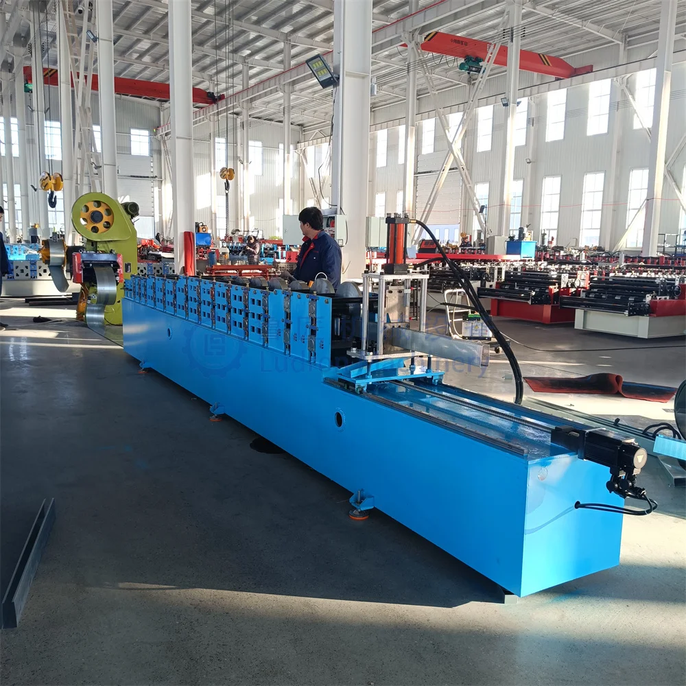 High Speed Steel Frame Structure Cold Rolled Steel Cee Zee Purlin Roll Forming Machine