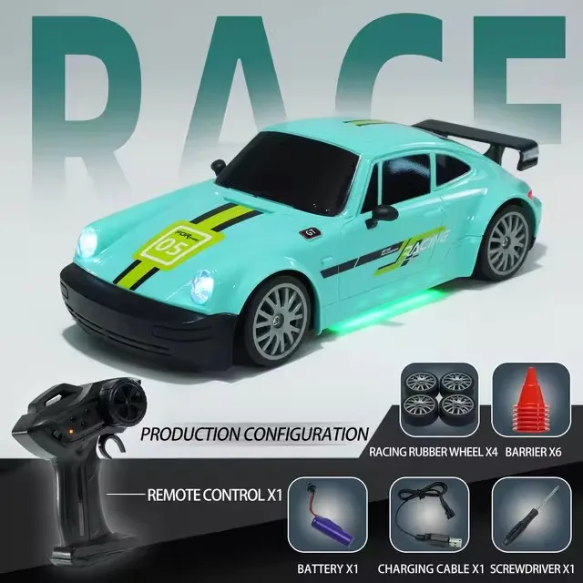 Gulf 911 GT3 RSR RC Drift Car Model adults with 20km/h high speed off road Supercar Vehicle Gifts for Children